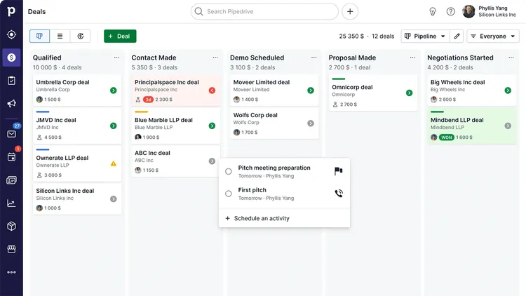Best sales tools for startups Pipedrive