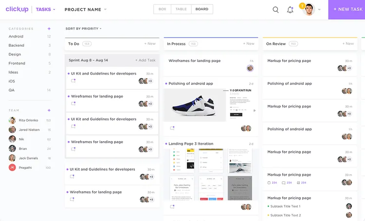 Popular Coda alternative ClickUp