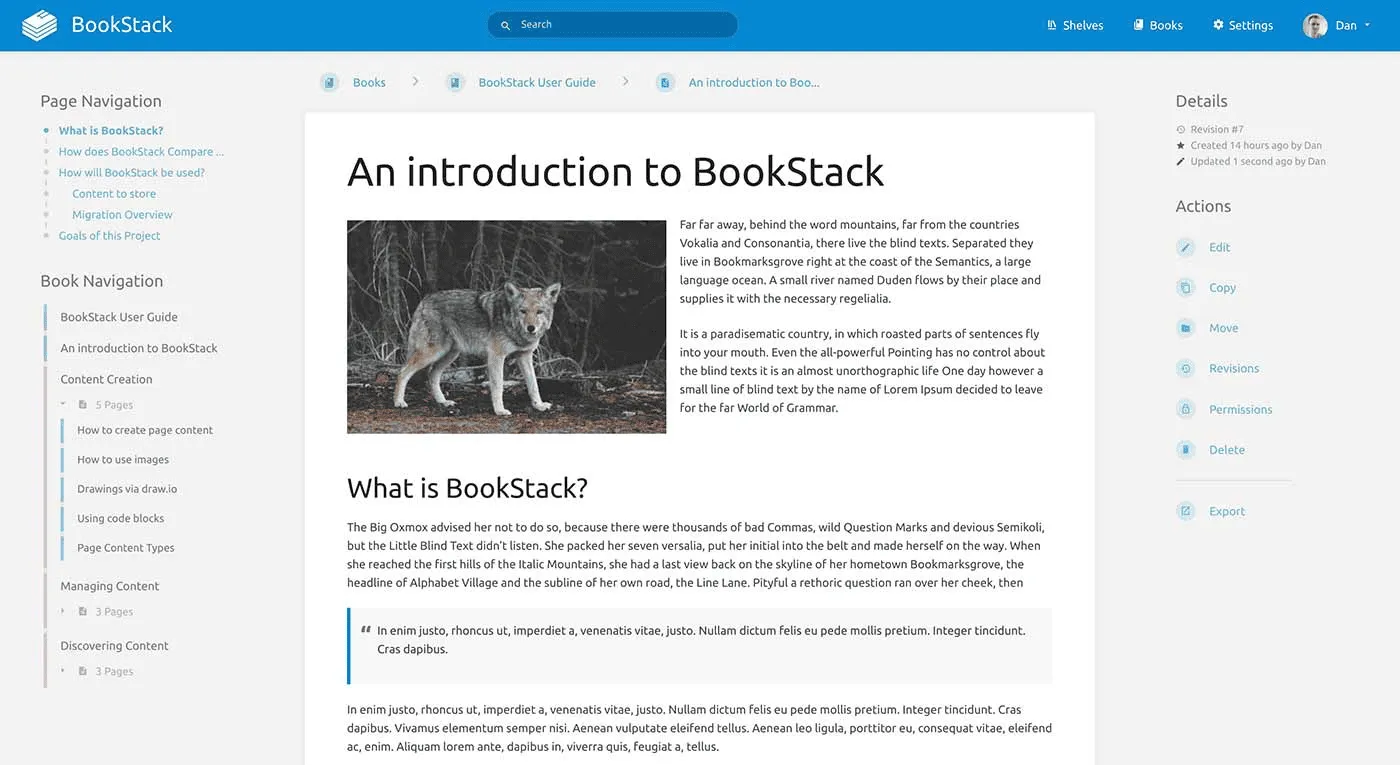 Alternative à Confluence BookStack