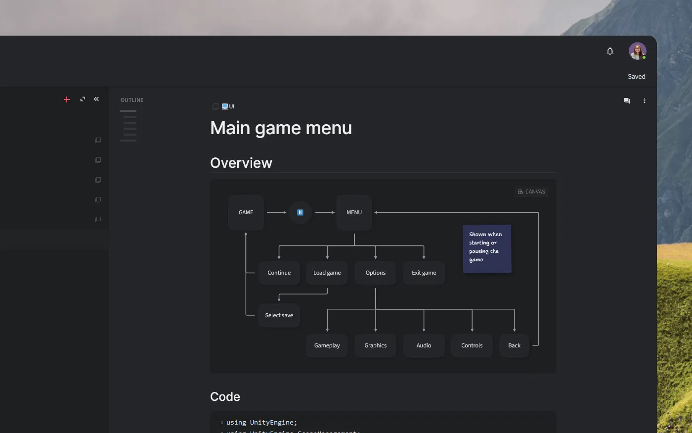UI-Design im Game Design Dokument