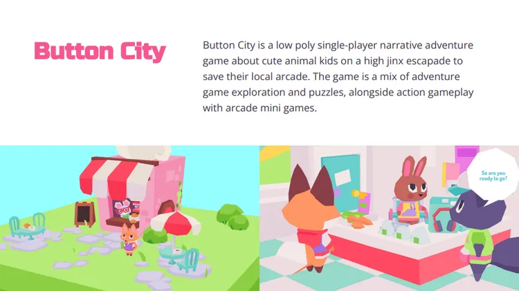 Game elevator pitch