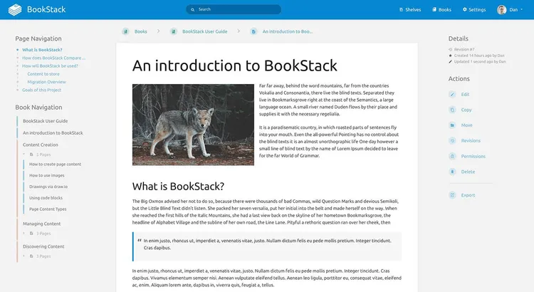 GitBook alternative BookStack