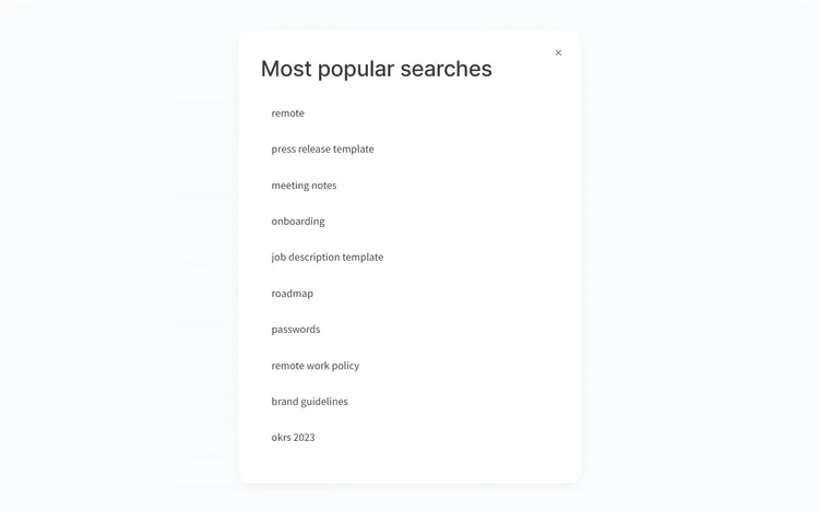 Internal knowledge base analytics