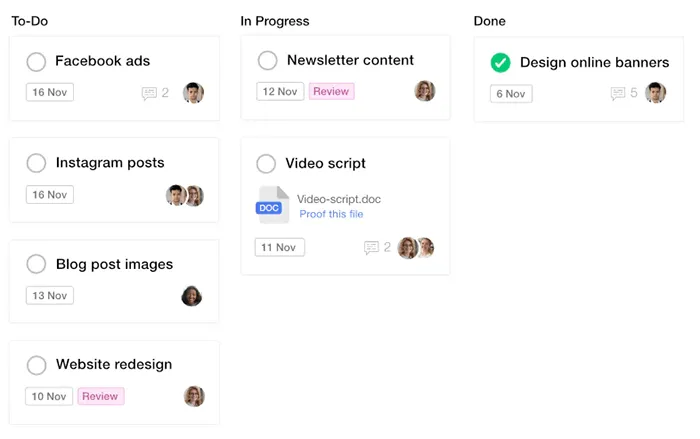 Jira-Alternative ProofHub