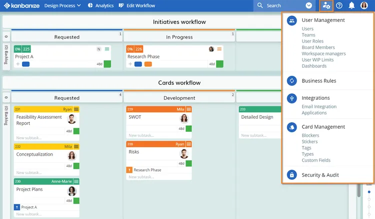 Kanban board software Kanbanize