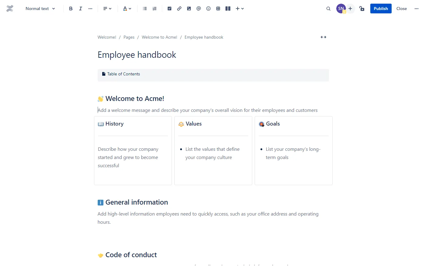 Wissensmanagementsystem-Tool Confluence