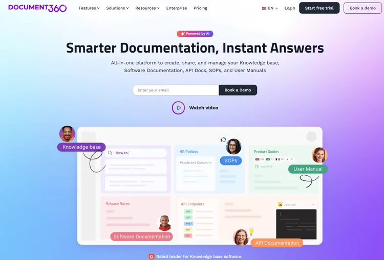 Process documentation software Document360