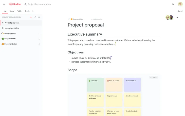 Project proposal example