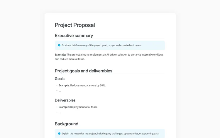 Project proposal template