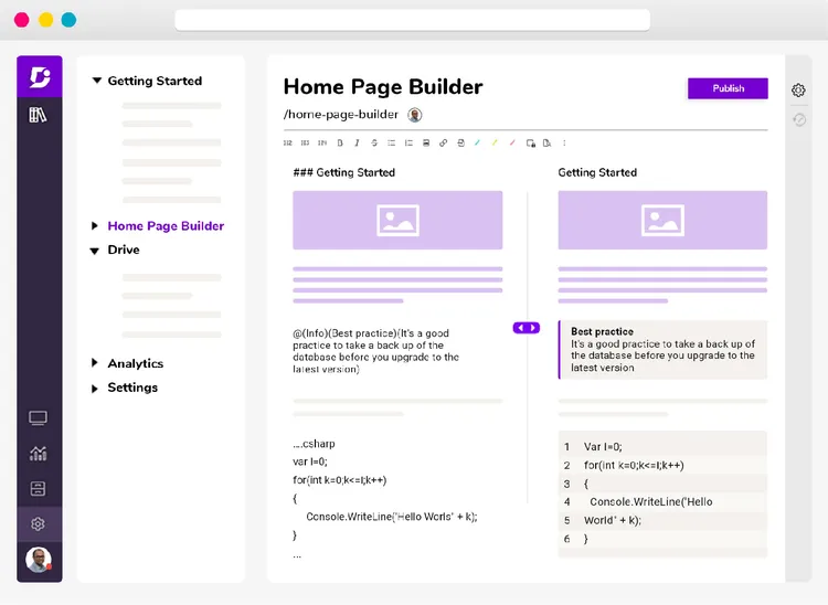 Documentation tool Document360