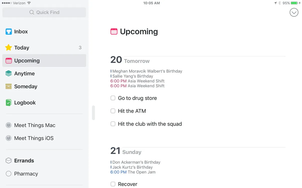 Todoist-Alternative Things