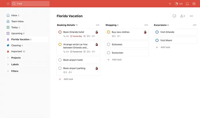 Alternative à Notion Todoist