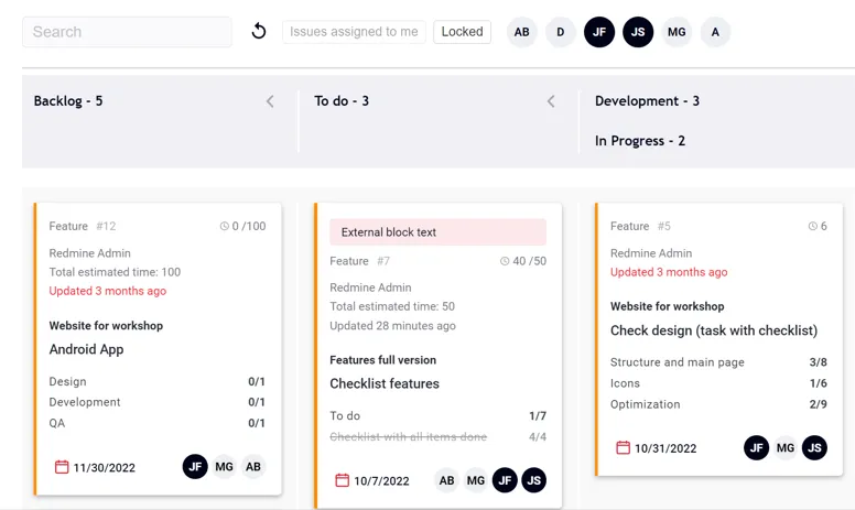Trello-Alternative Redmine