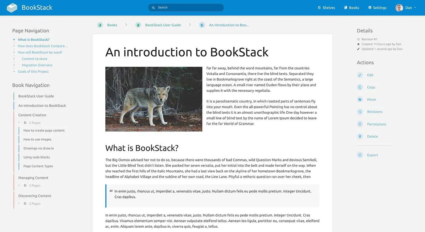 Wiki-Software BookStack
