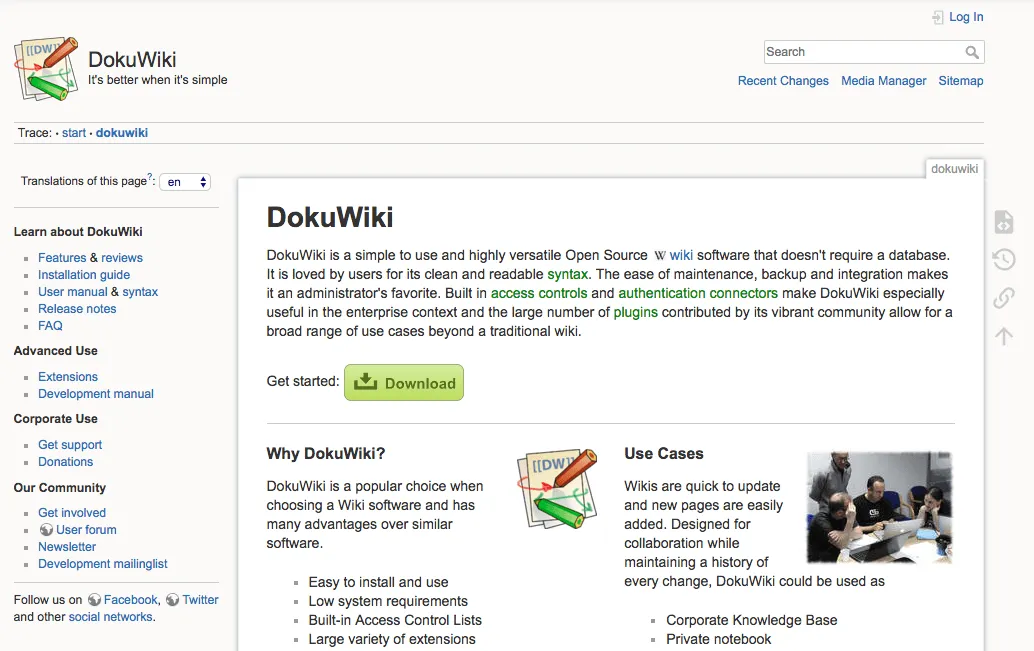 Wiki-Software DokuWiki