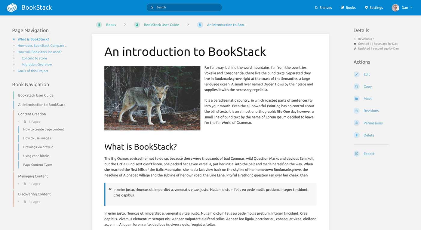 Confluence alternative BookStack