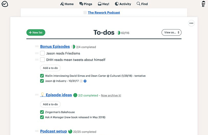 Todoist alternative Basecamp