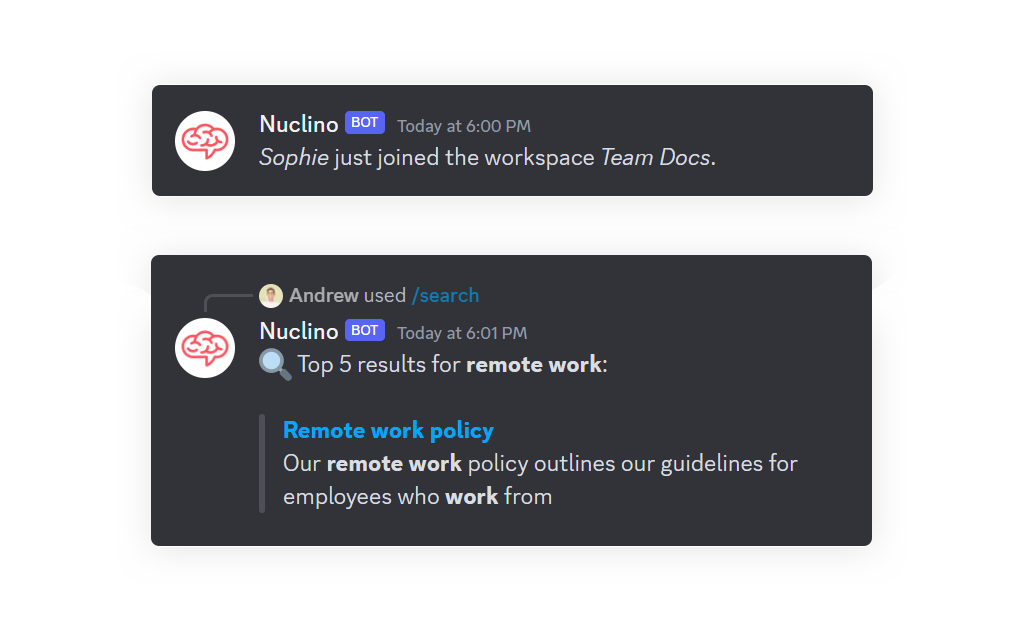 Image of Discord for Nuclino