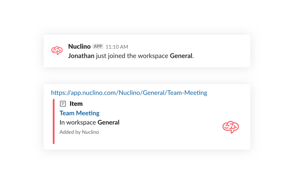 Image of Slack for Nuclino