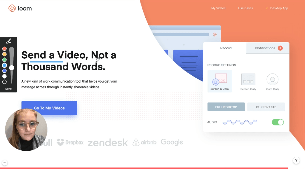 Online collaboration tool Loom
