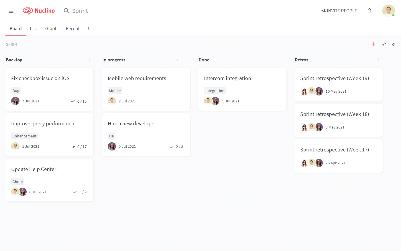 Sprint planning tool online kanban board