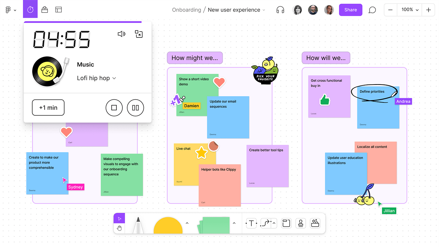 Design project management software FigJam