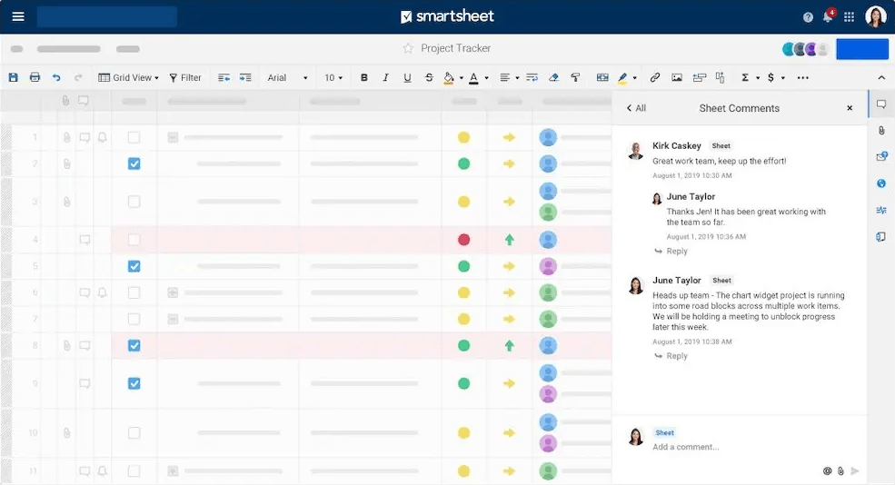 Design project management software Smartsheet
