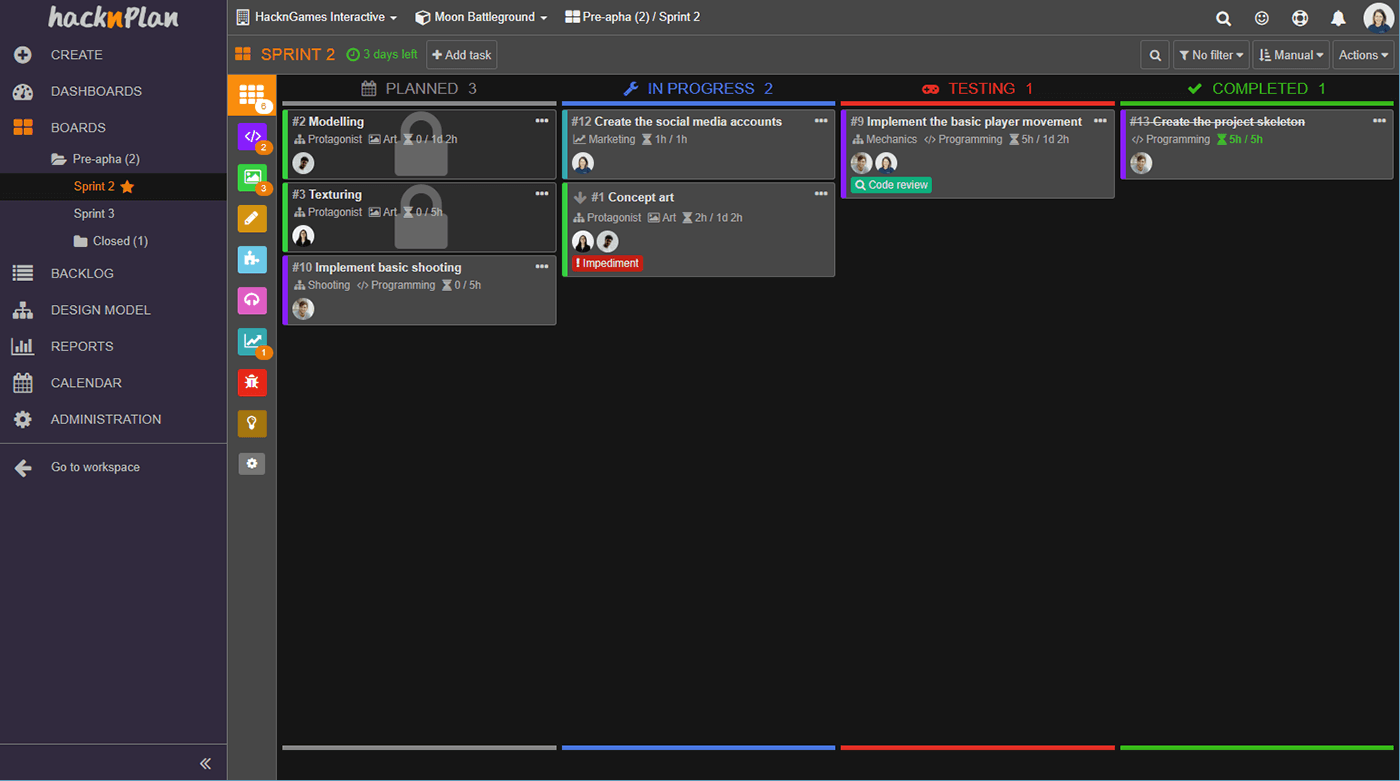 HacknPlan vs Trello